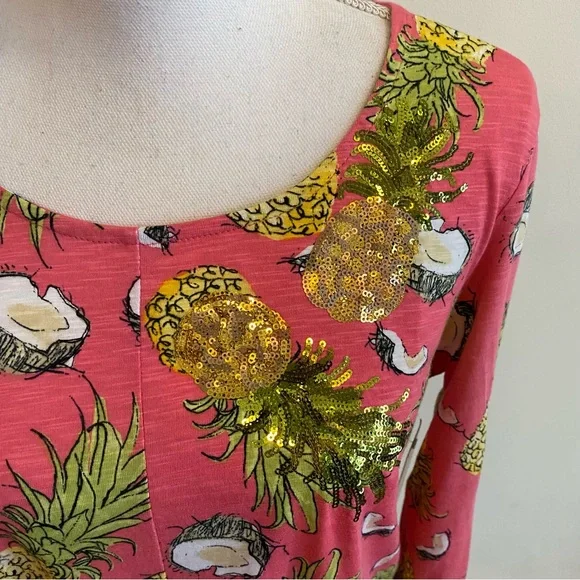 Thomas & Olivia Women’s Tropical Blouse Size Medium New With Tags - Picture 3 of 11